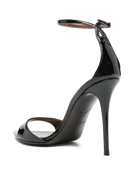 Кожени сандали Giuseppe Zanotti черно