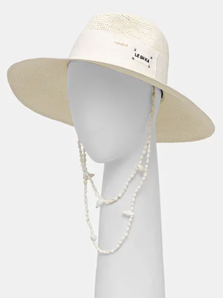 LE SH KA капелюх із широкими полями плетений SEASHEEL LONDON