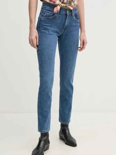 Τζιν παντελόνι Pepe Jeans SLIM JEANS MW GRACE ναυτικό μπλε