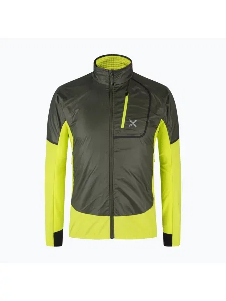 Kurtka Montura Insight Hybrid 2 sage green/ lime green zielona