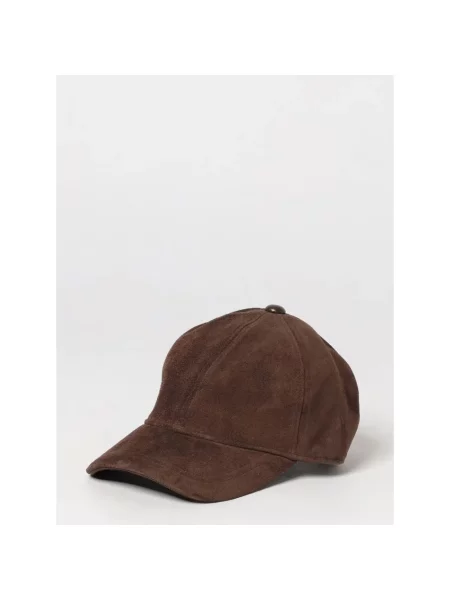 Czapka z daszkiem Emporio Armani brązowa