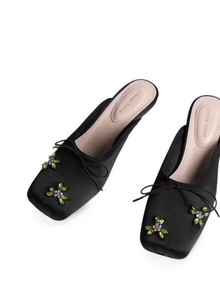 Papuci tip mules Simone Rocha negru