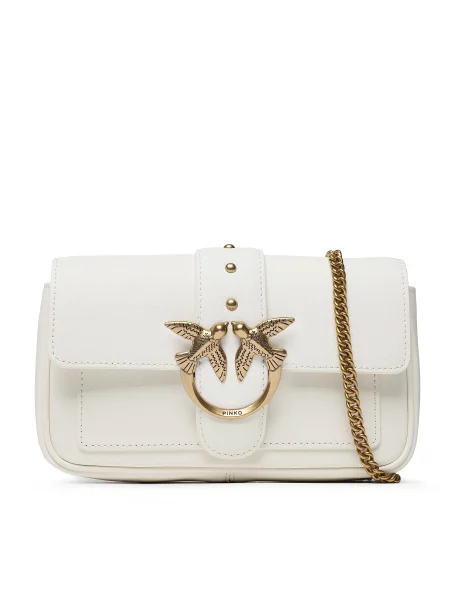Crossbody torbica Pinko bela