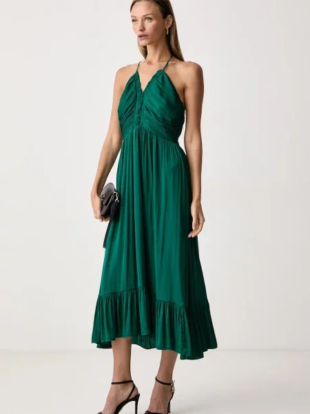 Morgan rochie evazată verde