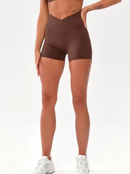 Spodenki szorty sportowe fitness Rough Radical Mocha Active Shorts brązowe