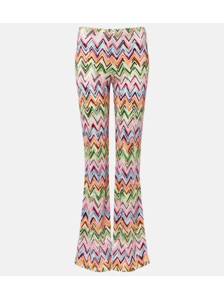 Pantaloni Missoni cu talie înaltă