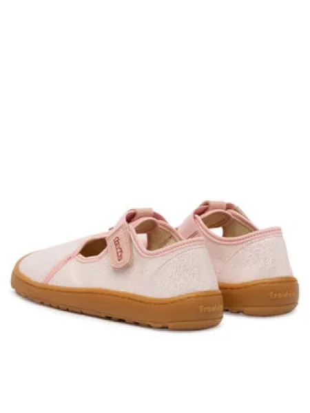 Copati Froddo Barefoot Canvas T-Bar D roza