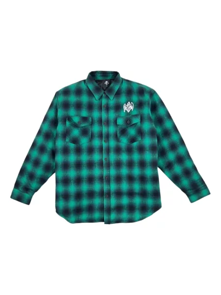 Kostkovaná košile Warren Lotas zelená