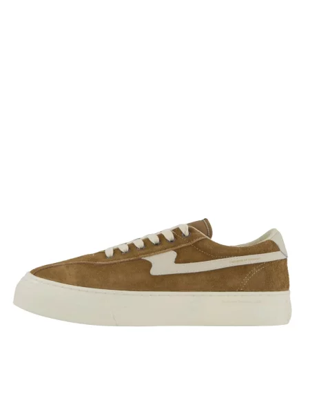 Stepney Workers Club DELLOW S-STRIKE SUEDE sneakersy zamszowe brązowe