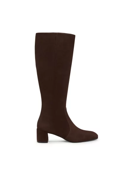 Botki Stuart Weitzman zamszowe brązowe
