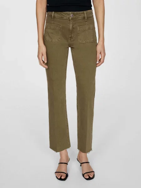 Прямі джинси MANGO коричневий