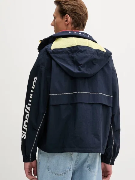 Tommy Jeans kurtka przejściowa granatowa