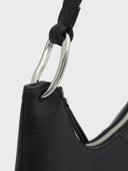 Кожаная сумка Calvin Klein черная