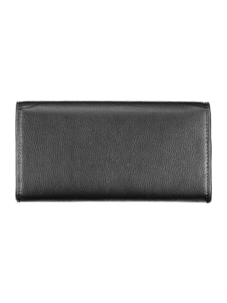 Lniany portfel Tommy Hilfiger czarny