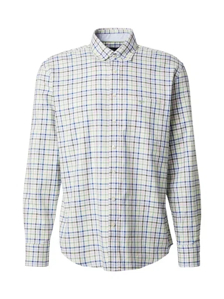 FYNCH-HATTON Košulja plava / svijetlozelena / pastelno roza / prljavo bijela