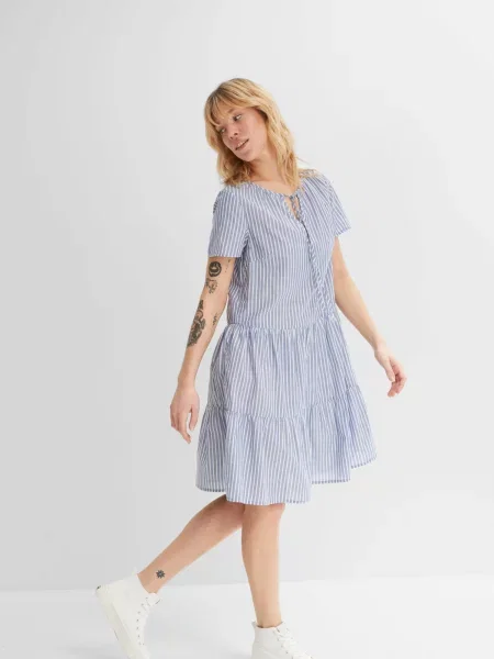 Bonprix Rochie indigo alb