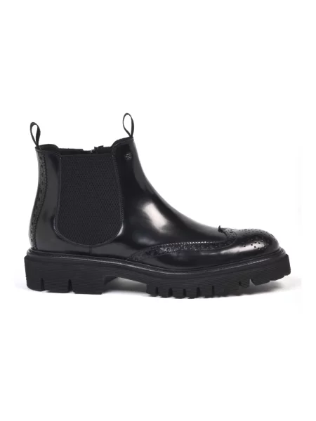 Buty do kostki Baldinini skórzane czarne
