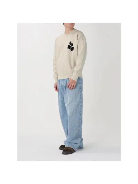 Dzianinowy sweter Isabel Marant szary