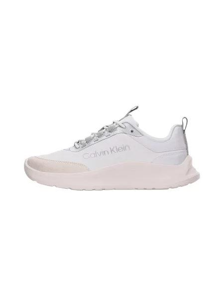 Sneakerși Calvin Klein de lână alb