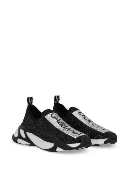 Raštuotos sportbačiai Dolce & Gabbana juoda