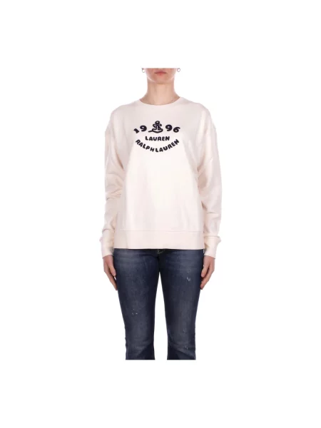 Bluza Ralph Lauren z logo beżowa