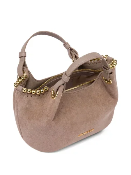 Geantă Love Moschino din piele de căprioară