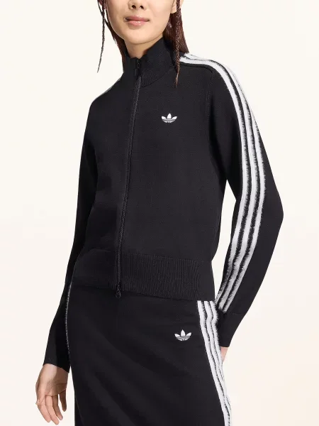 Adidas Originals Pletený Svetr Firebird Originals černá bílá