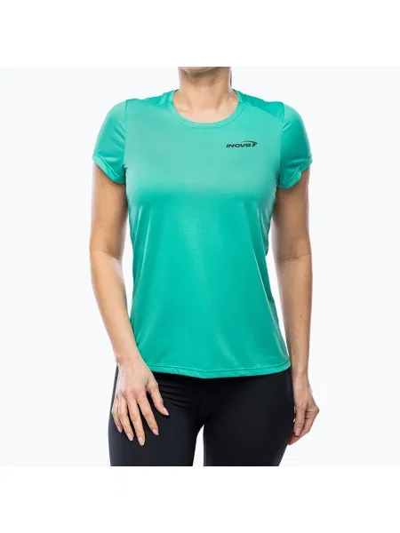 Дамска тениска за бягане Performance aqua/dark aqua зелено