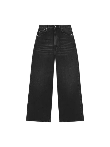 GANNI jeansy Soft Rigid Denim Baggy czarny