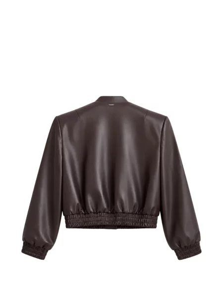 Geanta de piele Twinset maro