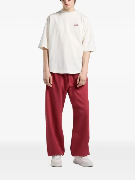 Tricou Palm Angels cu imagine alb