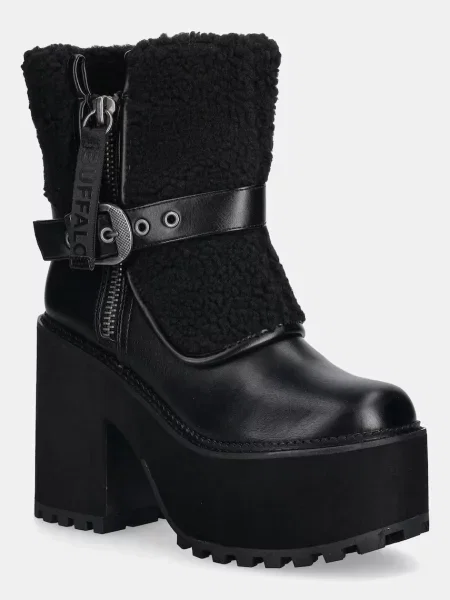 Боти Buffalo Killah Fold Boot Warm с дебел черно