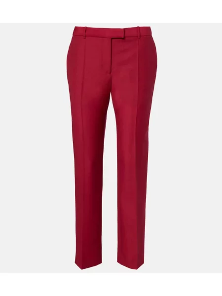 Cropp pantaloni Mcqueen de lână roșu