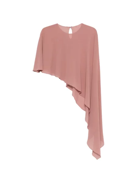 Poncho Patrizia Pepe asimetric roz