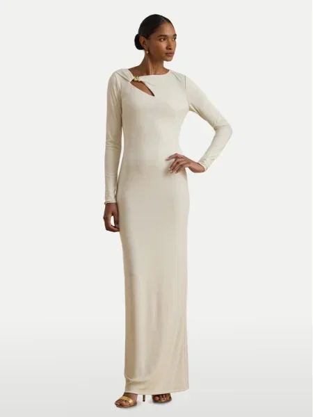LAUREN RALPH LAUREN Večerné šaty Écru béžová
