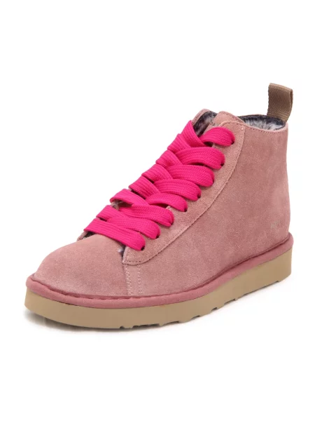 Buty do kostki Panchic zamszowe różowe
