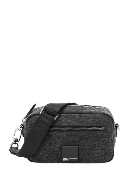 KARL LAGERFELD JEANS Geantă de umăr negru gri
