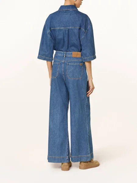 Jeansy Weekend Max Mara granatowe