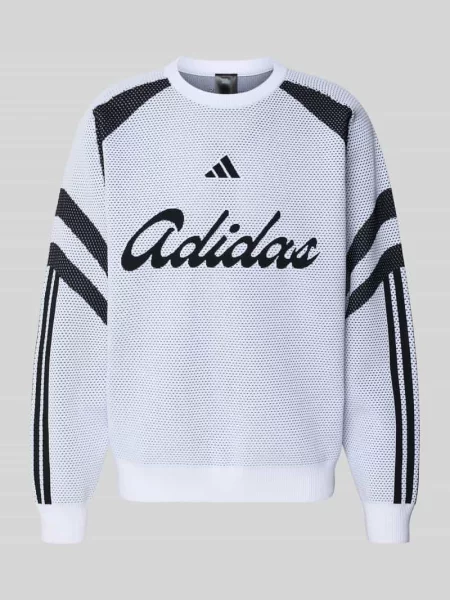 Sweter o kroju relaxed fit z napisem z logo model TIRO' Adidas Sportswear biały