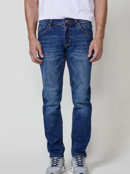 KOROSHI Džínsy denim modrá