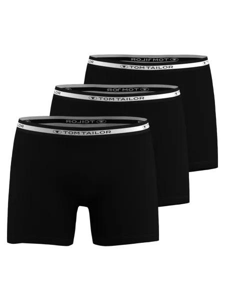 TOM TAILOR Boxerky černá bílá
