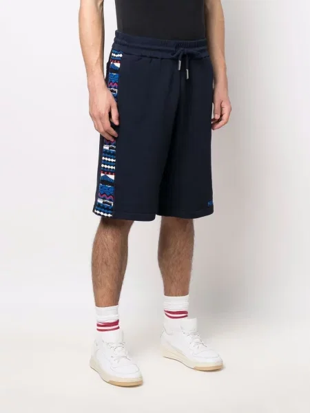 Szorty Missoni żakardowe niebieskie