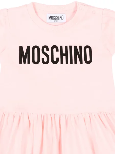 Sukienka dziecięca Moschino różowa