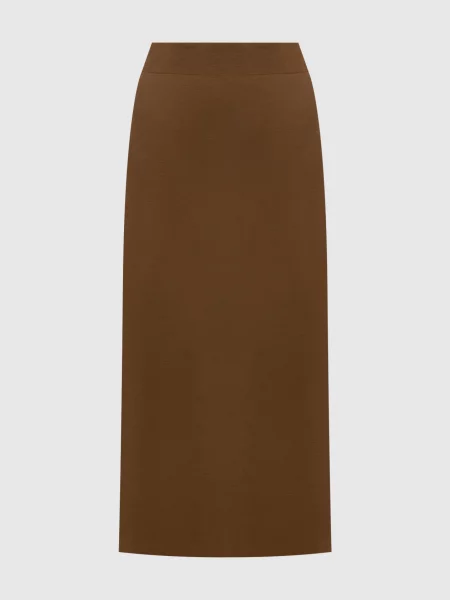 Спідниця SONNI з вовни Max Mara коричнева