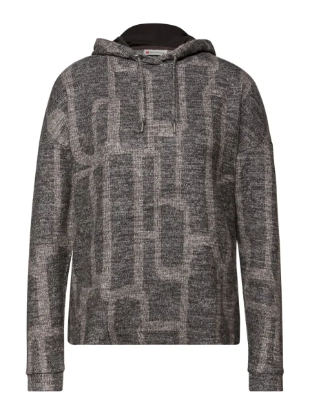 STREET ONE Tričko brokátová / tmavě hnědá