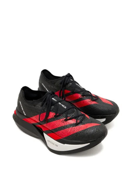 Prugaste tenisice Adidas Adizero s vezicama od brušene kože crna