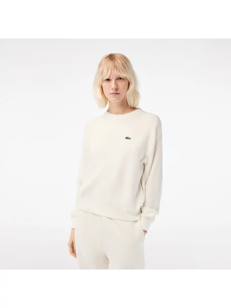 Lacoste светр з круглим вирізом білий