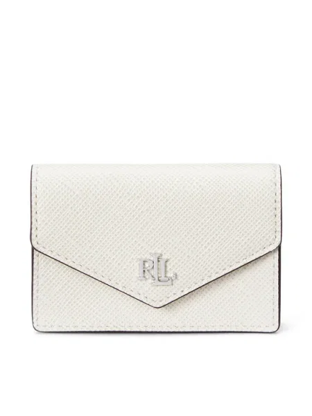 Кожен портфейл Lauren Ralph Lauren бяло