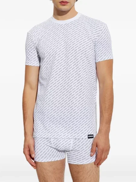 Tricou Dsquared2 cu imagine alb