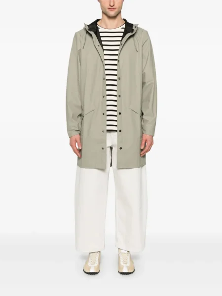 Rains geacă Long Jacket W3 de tranziție verde